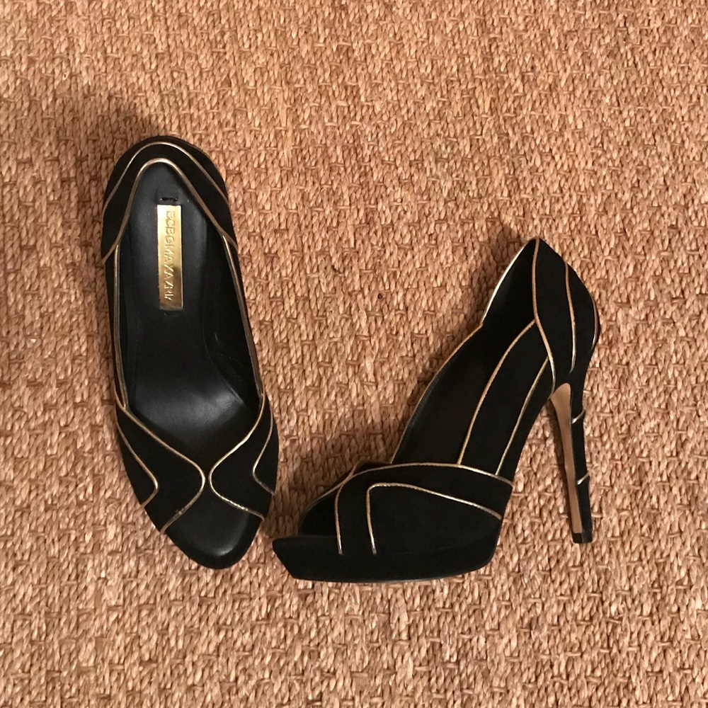 BCBG Open-toed Platform Pumps